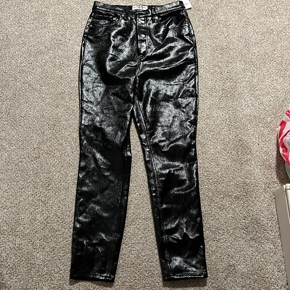 Free People Leather Skinny Jean